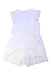 A White Sleeveless Rompers from Gingersnaps in size 8Y for girl. (Back View)