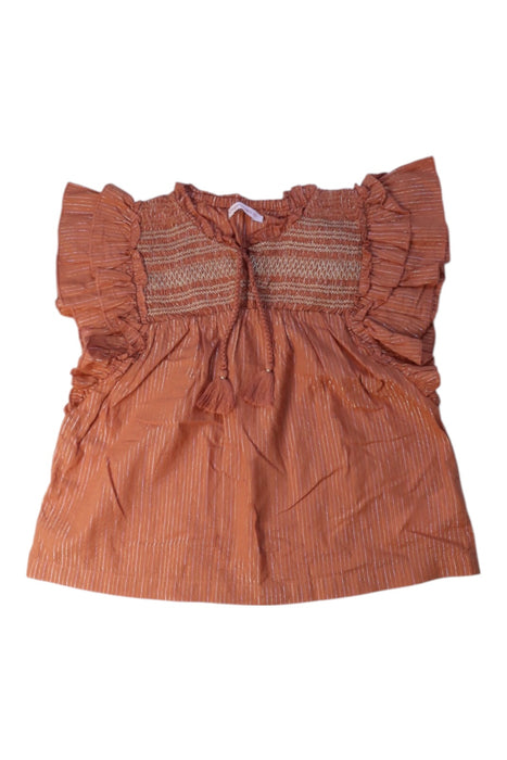 A Orange Sleeveless Tops from Gingersnaps in size 10Y for girl. (Front View)