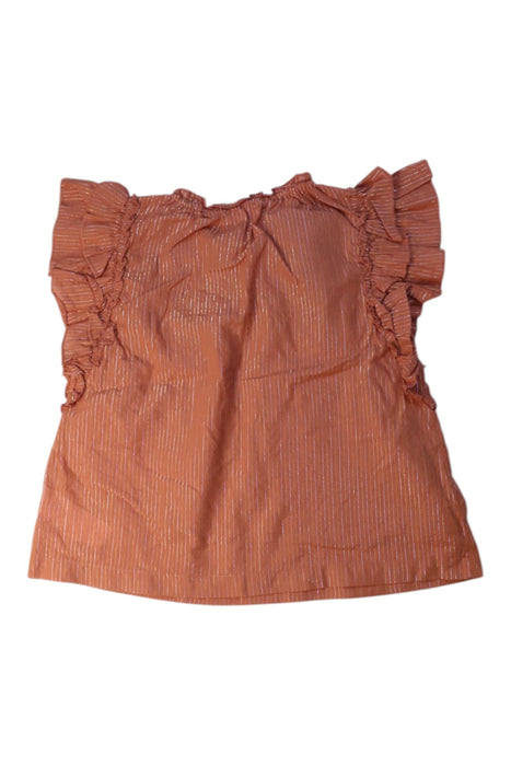 A Orange Sleeveless Tops from Gingersnaps in size 10Y for girl. (Back View)