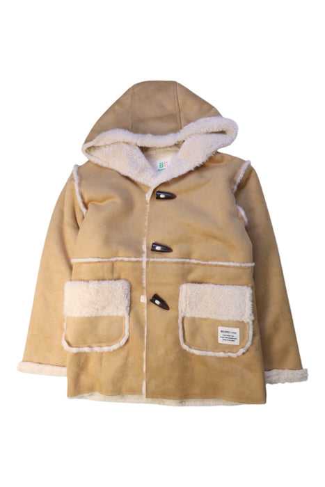 A Beige Coats from BEAMS in size 5T for neutral. (Front View)