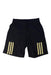 A Black Active Shorts from Adidas in size 7Y for boy. (Front View)