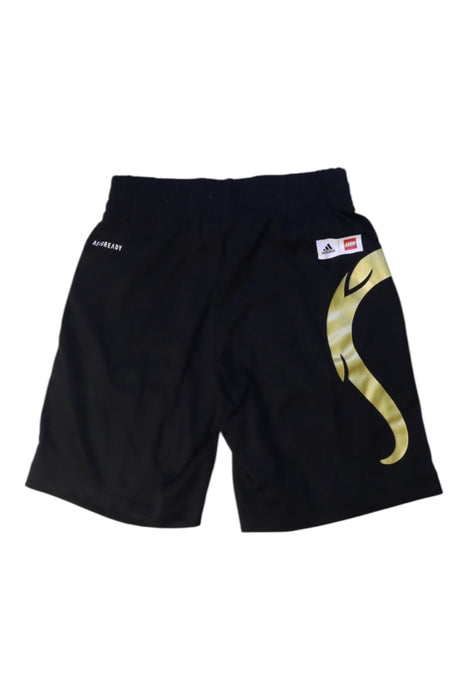A Black Active Shorts from Adidas in size 7Y for boy. (Back View)