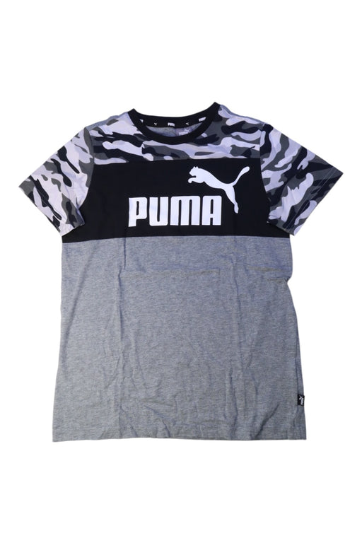A Black Short Sleeve T Shirts from Puma in size 11Y for boy. (Front View)