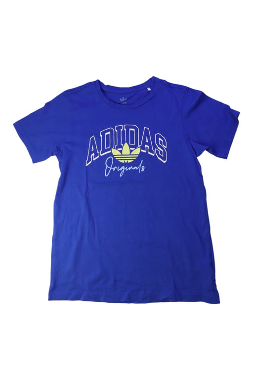 A Blue Short Sleeve T Shirts from Adidas in size 10Y for boy. (Front View)