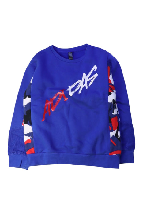 A Multicolour Crewneck Sweatshirts from Adidas in size 7Y for boy. (Front View)