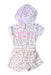 A White Short Sleeve Rompers from Juicy Couture in size 6-12M for girl. (Front View)