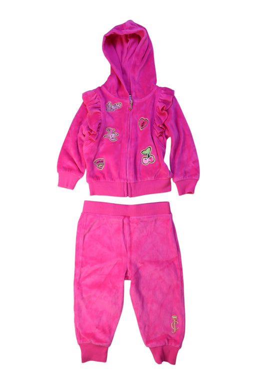 A Pink Pants Sets from Juicy Couture in size 6-12M for girl. (Front View)
