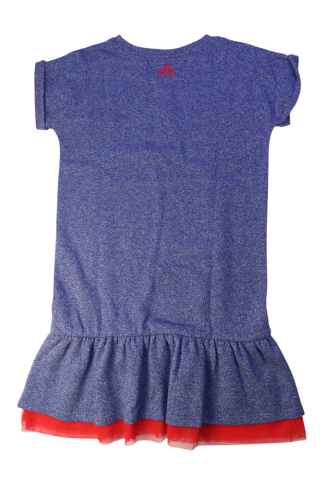A Blue Short Sleeve Dresses from Adidas in size 6T for girl. (Back View)