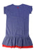 A Blue Short Sleeve Dresses from Adidas in size 6T for girl. (Back View)