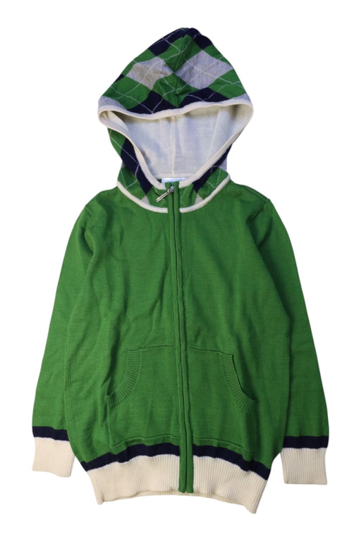 A Green Zippered Sweatshirts from Nicholas & Bears in size 6T for boy. (Front View)