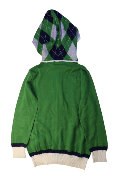 A Green Zippered Sweatshirts from Nicholas & Bears in size 6T for boy. (Back View)