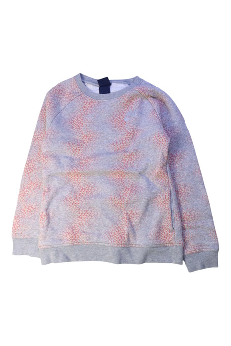 A Grey Crewneck Sweatshirts from Nike in size 6T for girl. (Front View)