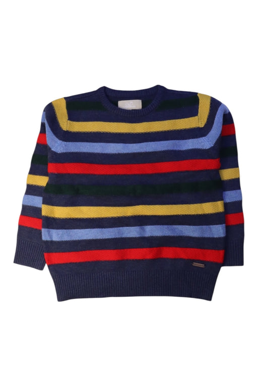 A Navy Knit Sweaters from Chickeeduck in size 5T for neutral. (Front View)