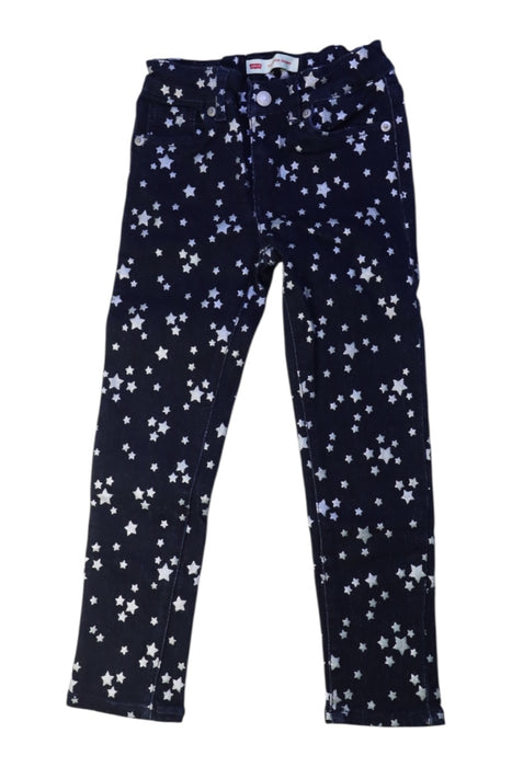 A Navy Jeans from Levi's in size 6T for girl. (Front View)