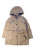 A Beige Coats from Monoprix in size 6T for girl. (Front View)