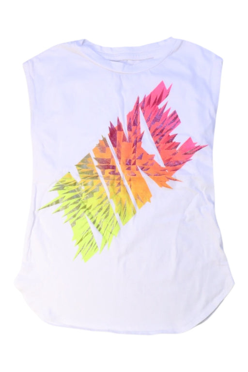 A White Sleeveless T Shirts from Nike in size 6T for girl. (Front View)
