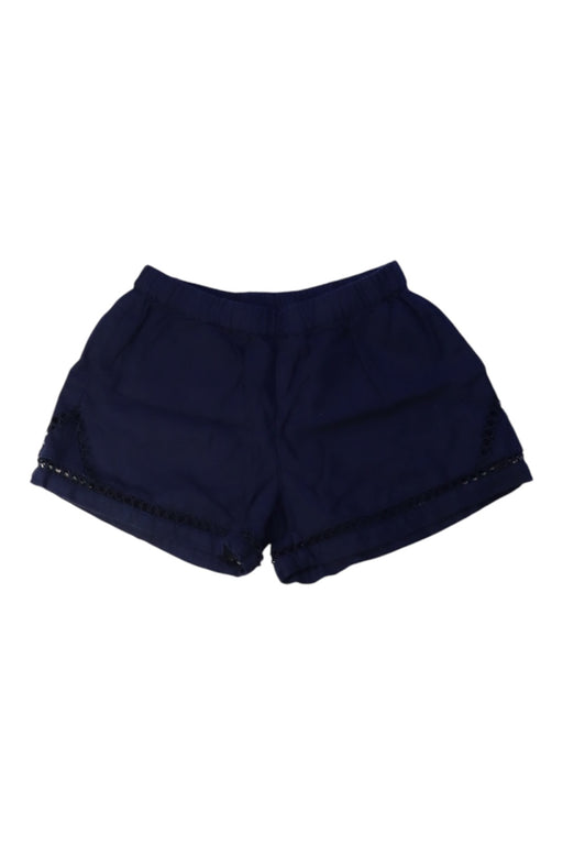 A Navy Shorts from Seed in size 7Y for girl. (Front View)