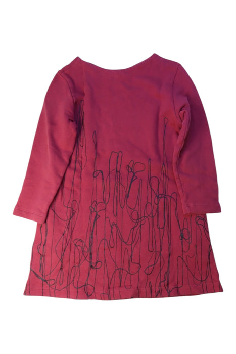 A Red Long Sleeve Dresses from COS in size 2T for girl. (Back View)