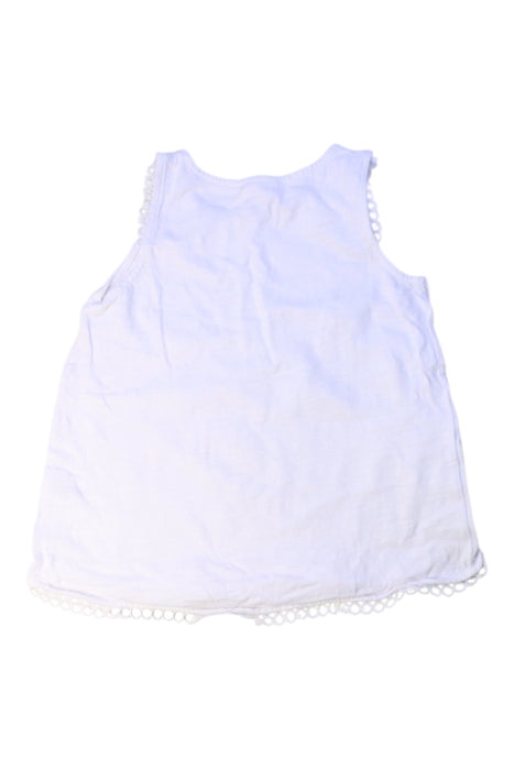 A White Sleeveless Tops from Seed in size 7Y for girl. (Back View)