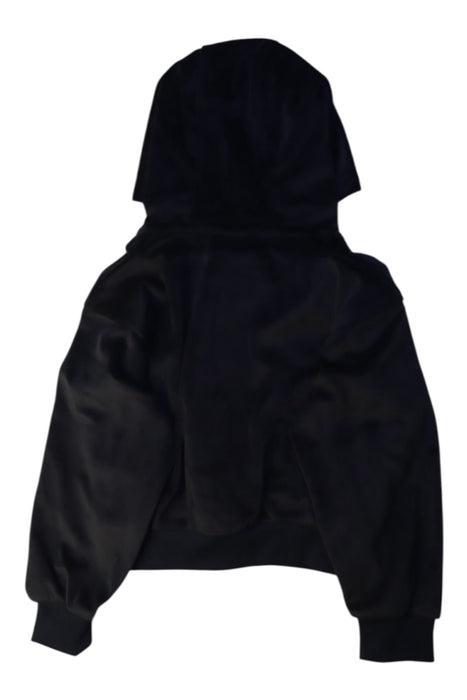 A Black Hooded Sweatshirts from Nike in size 7Y for girl. (Back View)
