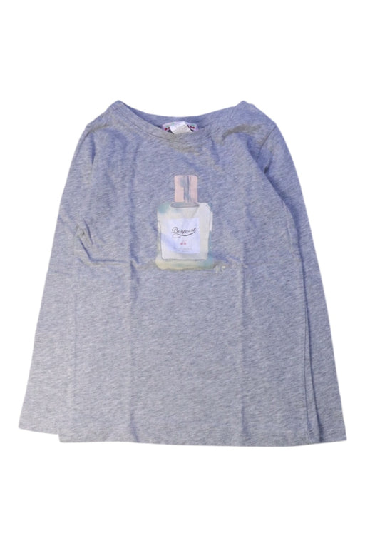 A Grey Long Sleeve Tops from Bonpoint in size 6T for girl. (Front View)
