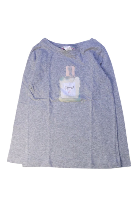 A Grey Long Sleeve Tops from Bonpoint in size 6T for girl. (Front View)