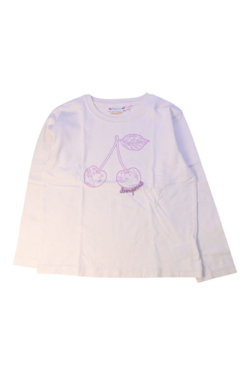 A White Long Sleeve T Shirts from Bonpoint in size 6T for girl. (Front View)