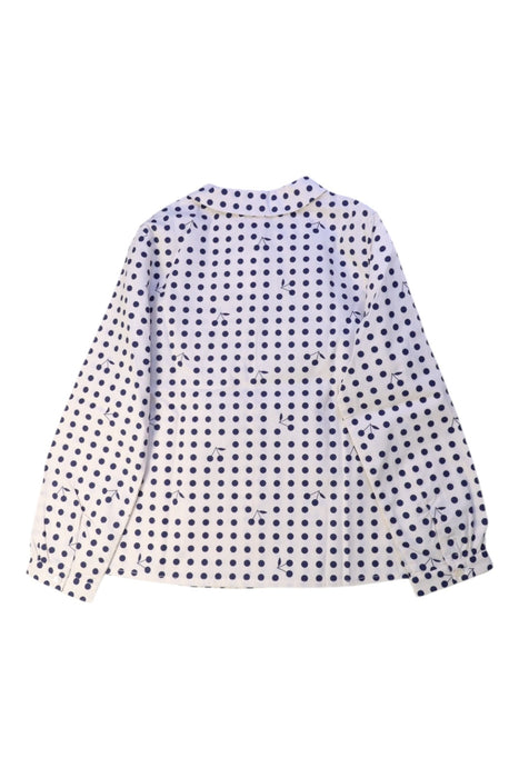 A White Long Sleeve Shirts from Bonpoint in size 6T for girl. (Back View)