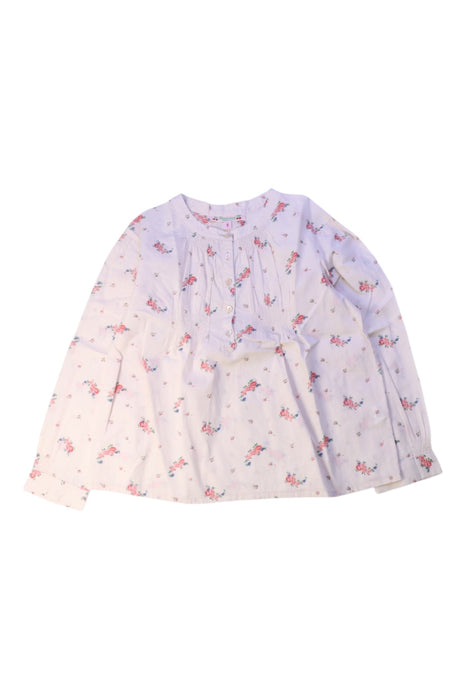 A White Long Sleeve Tops from Bonpoint in size 6T for girl. (Front View)