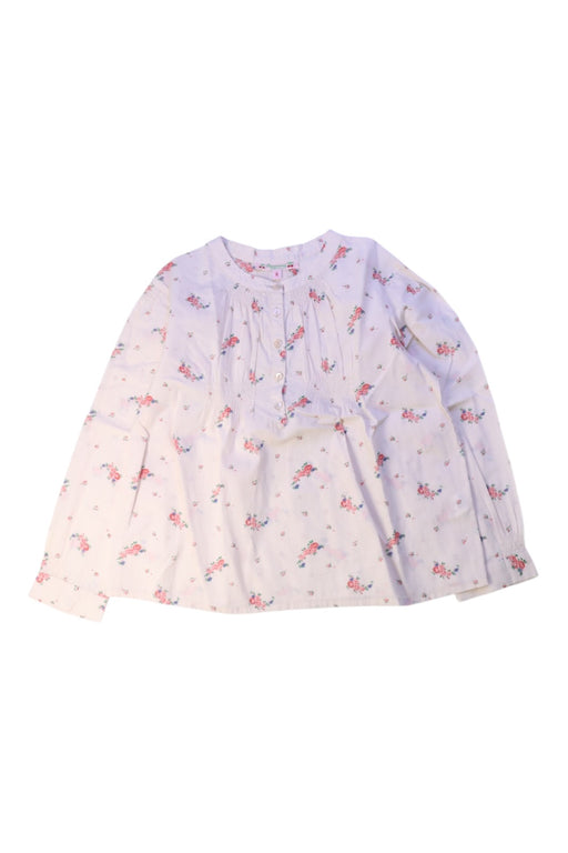 A White Long Sleeve Tops from Bonpoint in size 6T for girl. (Front View)