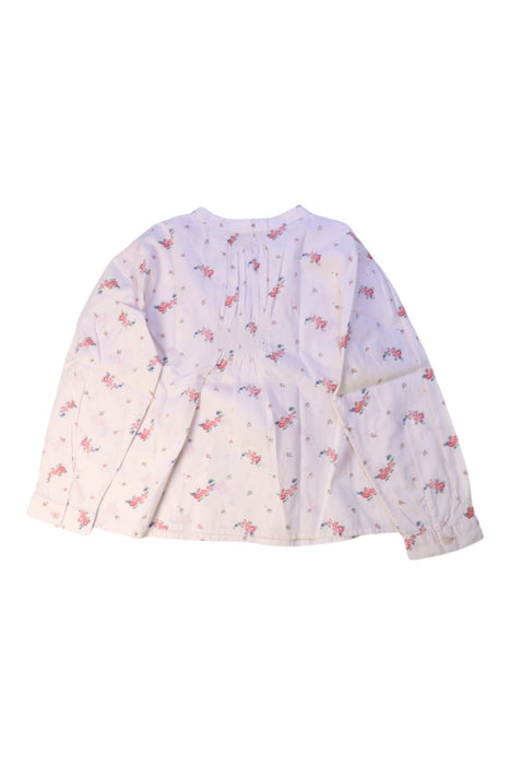 A White Long Sleeve Tops from Bonpoint in size 6T for girl. (Back View)