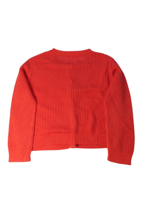 A Red Cardigans from Bonpoint in size 6T for girl. (Back View)