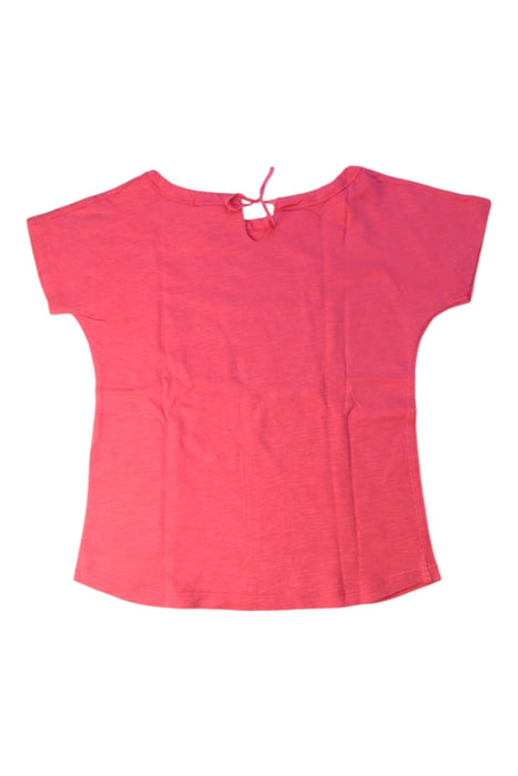 A Pink Short Sleeve Tops from Bonpoint in size 6T for girl. (Back View)