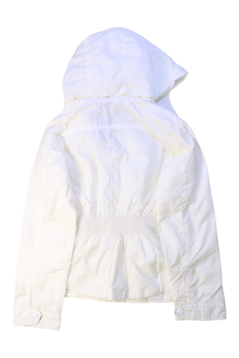 A White Lightweight Jackets from Moncler in size 6T for girl. (Back View)