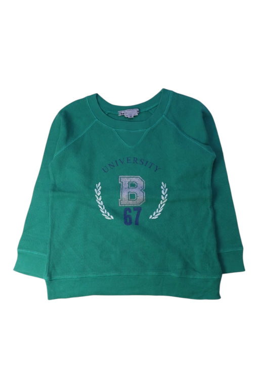A Green Crewneck Sweatshirts from Bonpoint in size 4T for girl. (Front View)