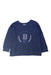 A Navy Crewneck Sweatshirts from Bonpoint in size 4T for girl. (Front View)