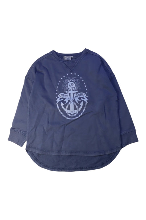 A Navy Crewneck Sweatshirts from Bonpoint in size 4T for girl. (Front View)