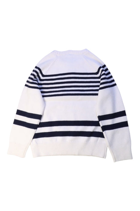 A White Knit Sweaters from Jacadi in size 4T for girl. (Back View)