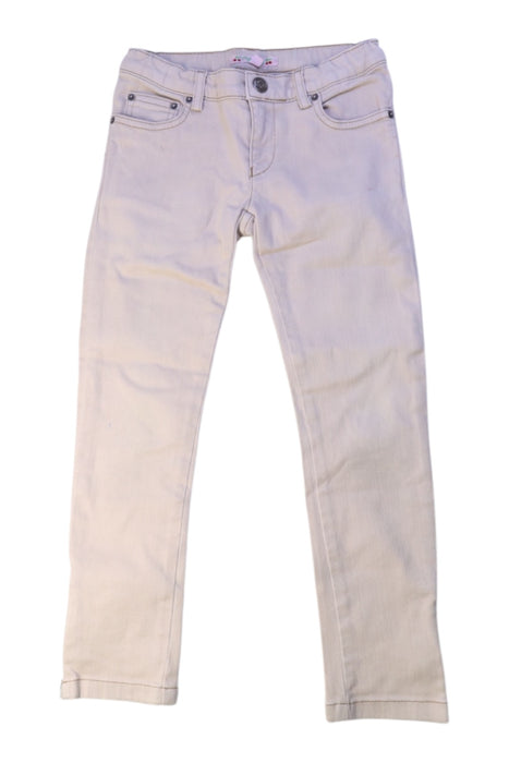 A Ivory Jeans from Bonpoint in size 8Y for girl. (Front View)