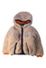 A Beige Puffer/Quilted Jackets from Moncler in size 6-12M for neutral. (Front View)