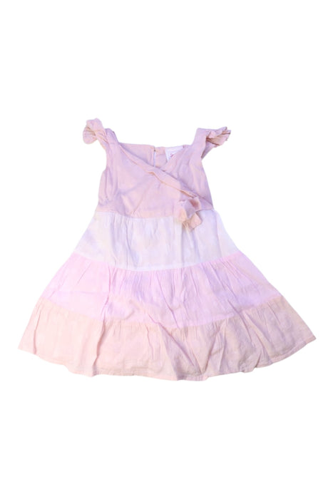A Pink Sleeveless Dresses from Sprout in size 2T for girl. (Front View)