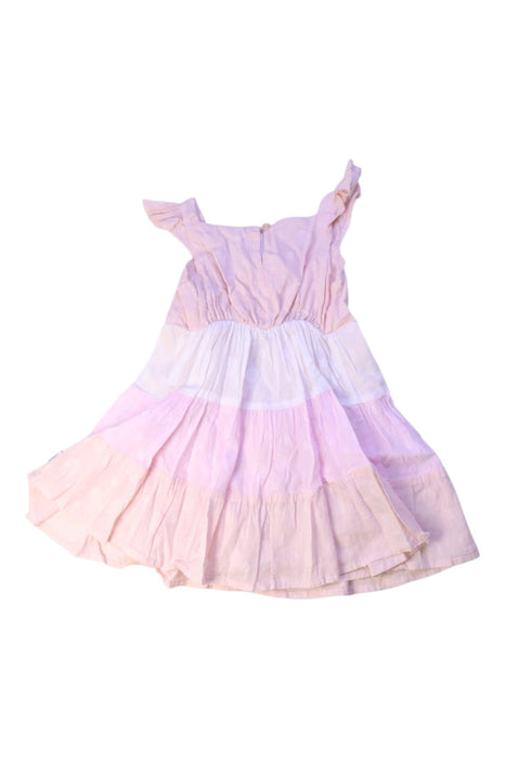 A Pink Sleeveless Dresses from Sprout in size 2T for girl. (Back View)