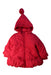 A Red Puffer/Quilted Coats & Outerwear from Monsoon in size 12-18M for girl. (Front View)