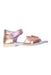 A Metallic Sandals from Naturino in size 4T for girl. (Front View)