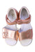 A Metallic Sandals from Naturino in size 4T for girl. (Back View)