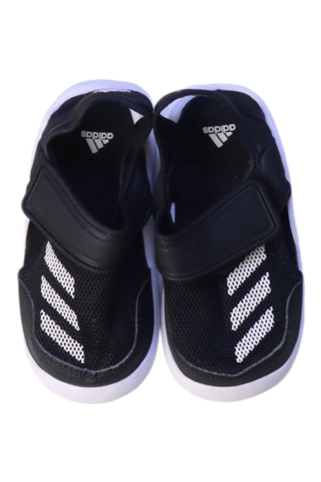 A Black Sneakers from Adidas in size 3T for neutral. (Back View)