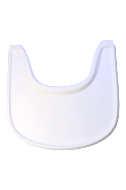 A White Highchairs from Stokke in size O/S for neutral. (Front View)