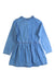A Blue Long Sleeve Dresses from Galeries Lafayette in size 4T for girl. (Back View)