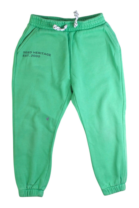 A Green Sweatpants from Seed in size 3T for boy. (Front View)