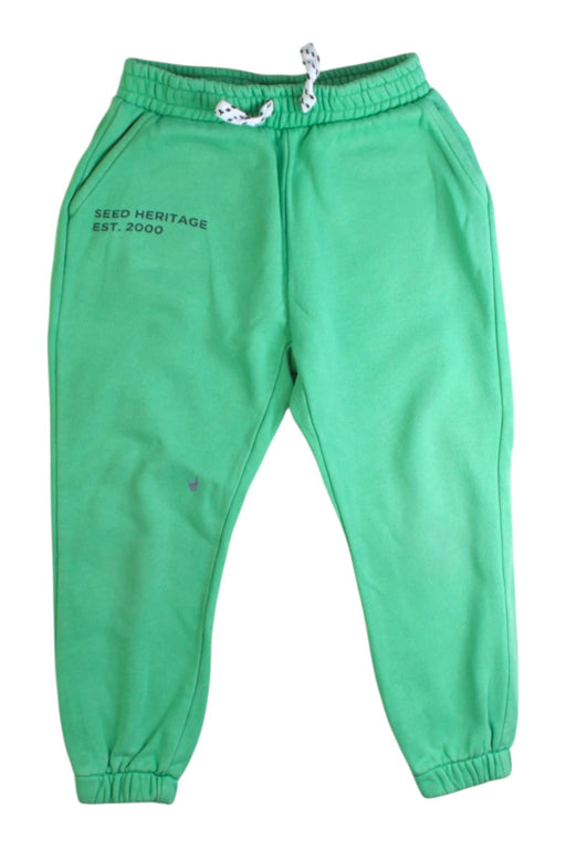 A Green Sweatpants from Seed in size 3T for boy. (Front View)